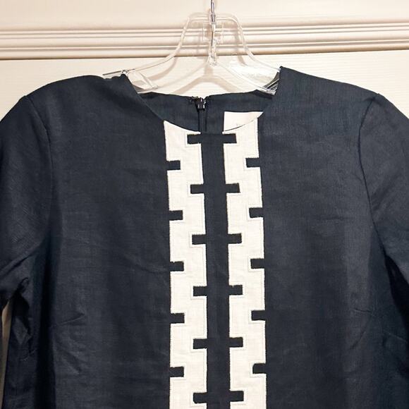 NWT Tuckernuck Atlantic Pacific Navy Blue White Embroidered Hartman Dress MEDIUM - Picture 15 of 16